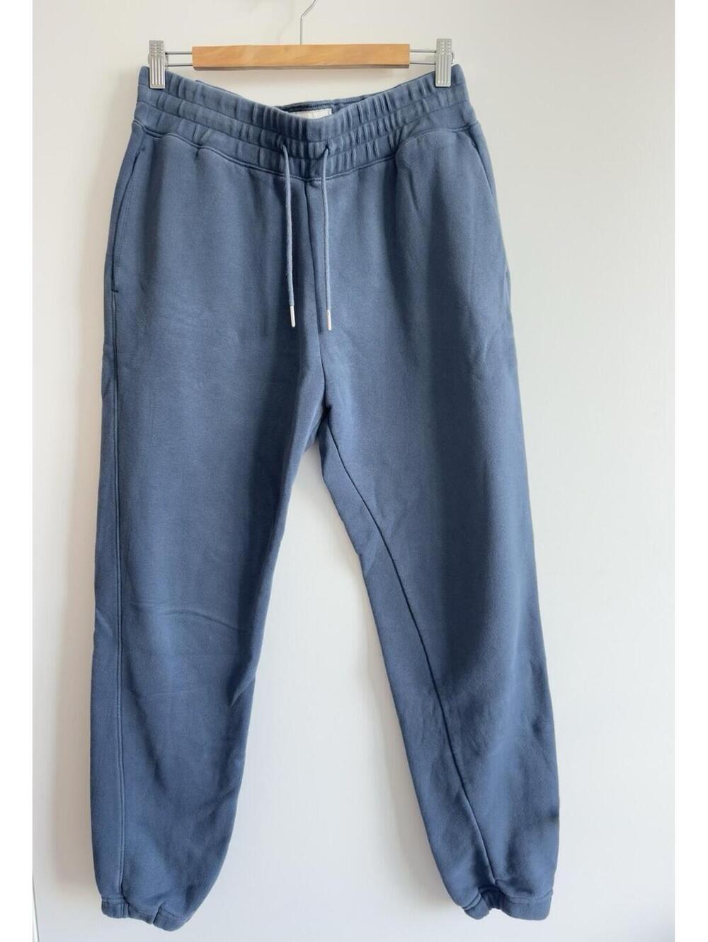 Abercrombie & Fitch Soft A&F Fleece Jogger Sweatpants Blue Relaxed M Long